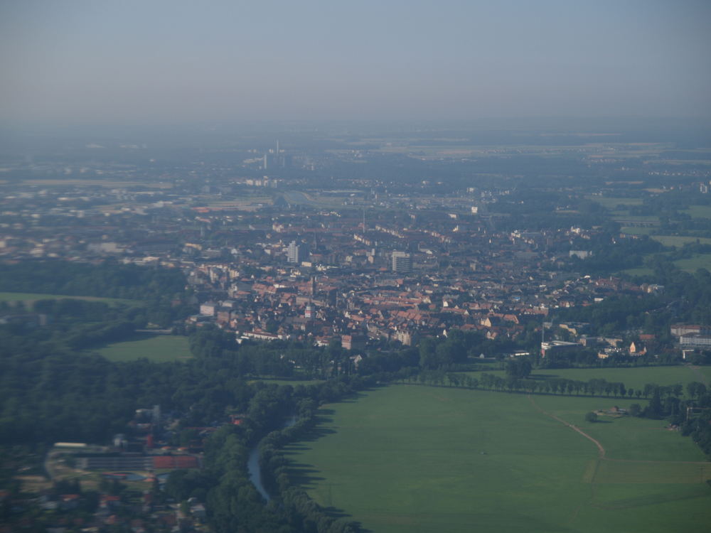 Landeanflug auf Fürth ;-)