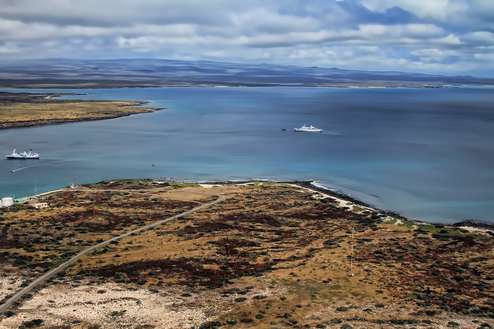 Landeanflug auf Galapagos