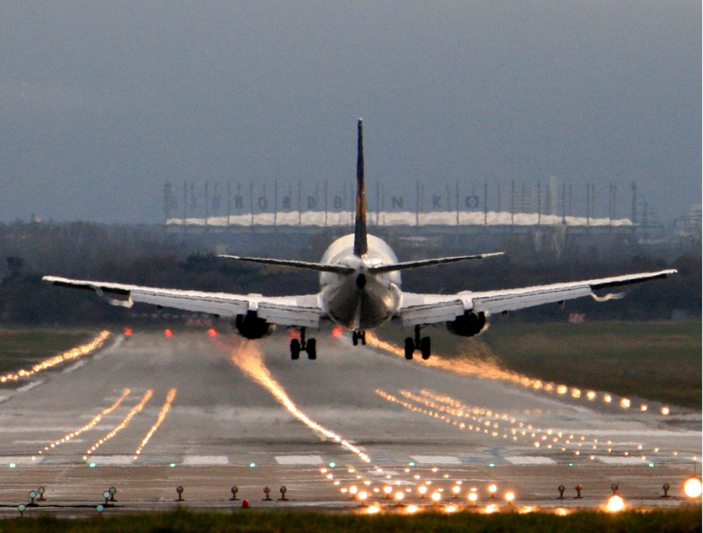 Landeanflug auf Hamburg