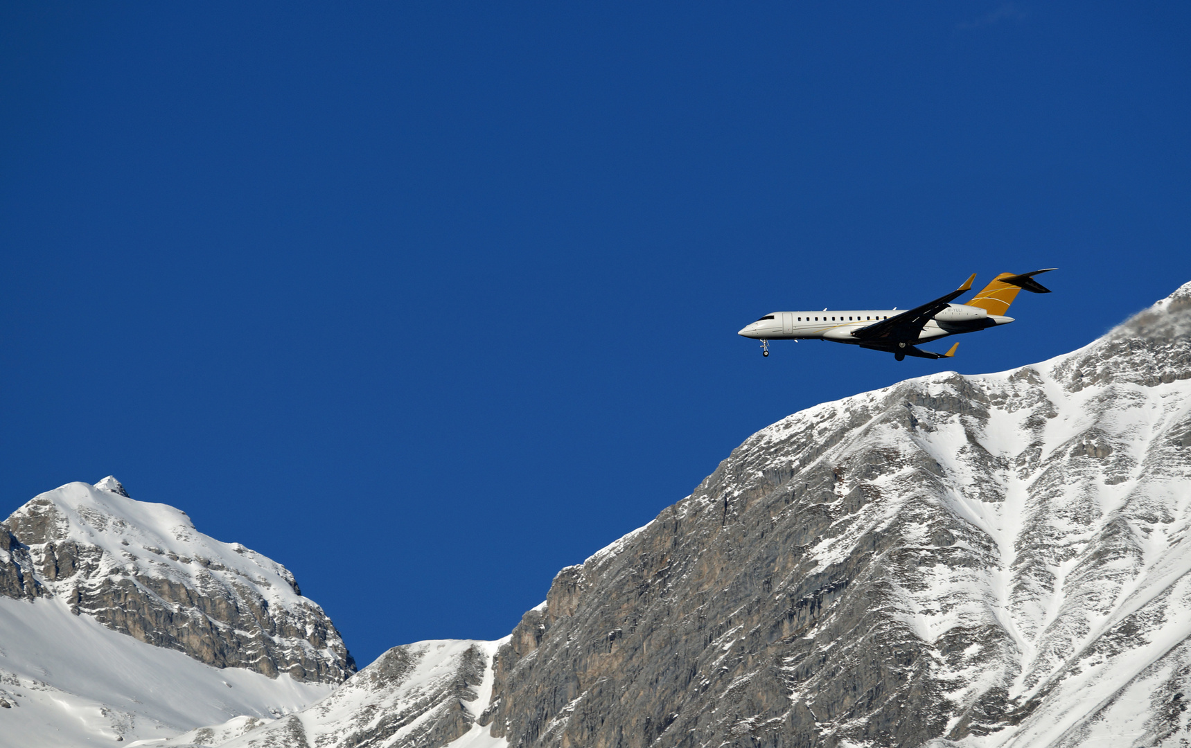 Landeanflug auf Innsbruck