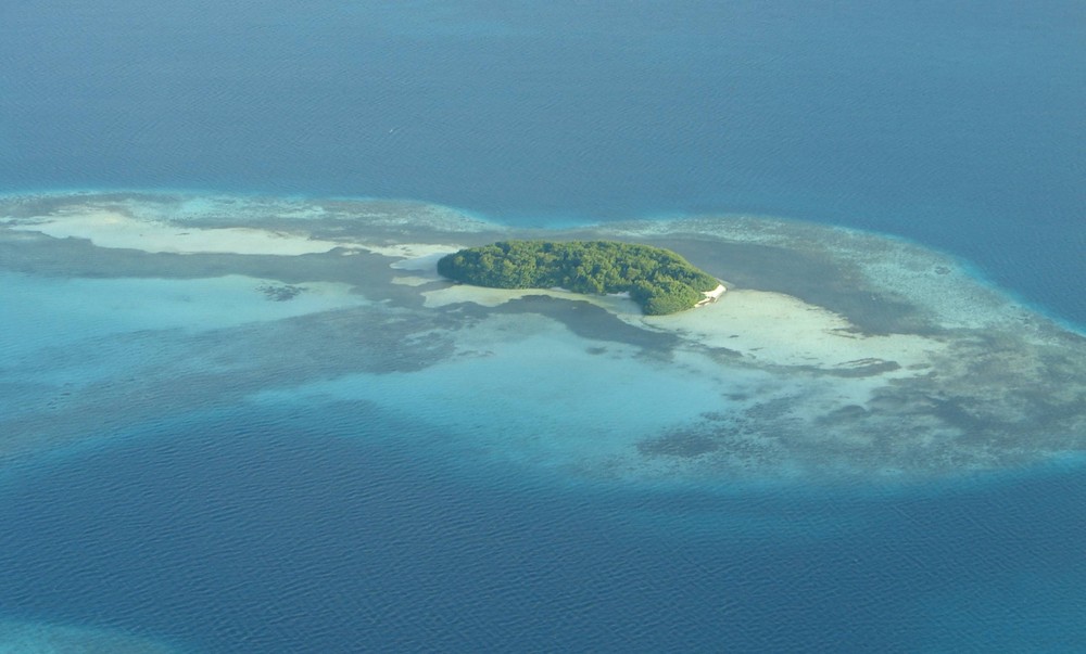 Landeanflug auf Los Roques in Venezuela