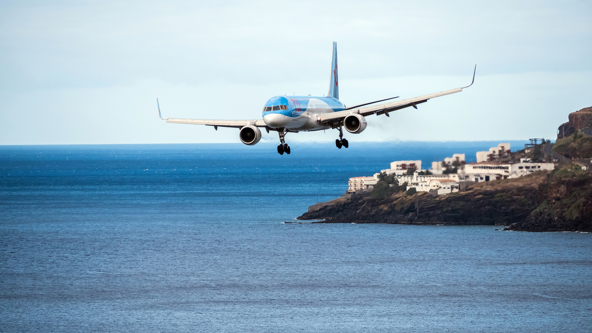 Landeanflug auf Madeira 