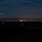 Landeanflug auf Strassburg mit kleinem Feuerferk