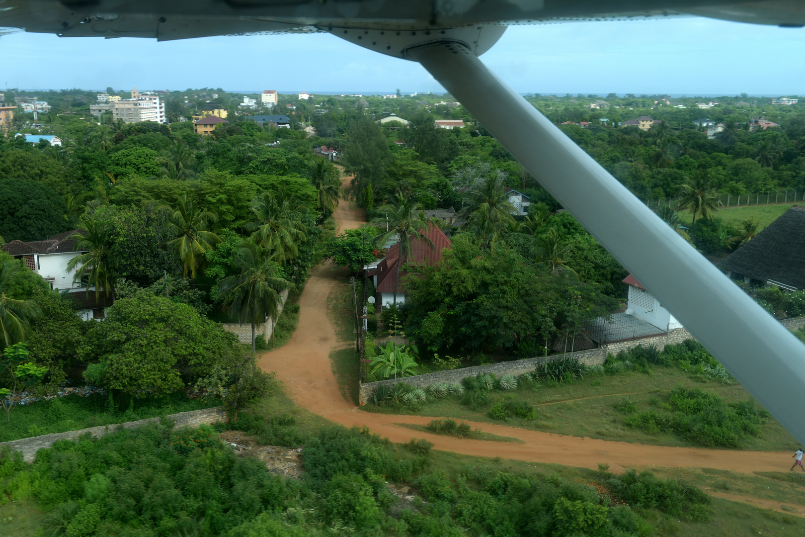 Landeanflug auf Ukunda