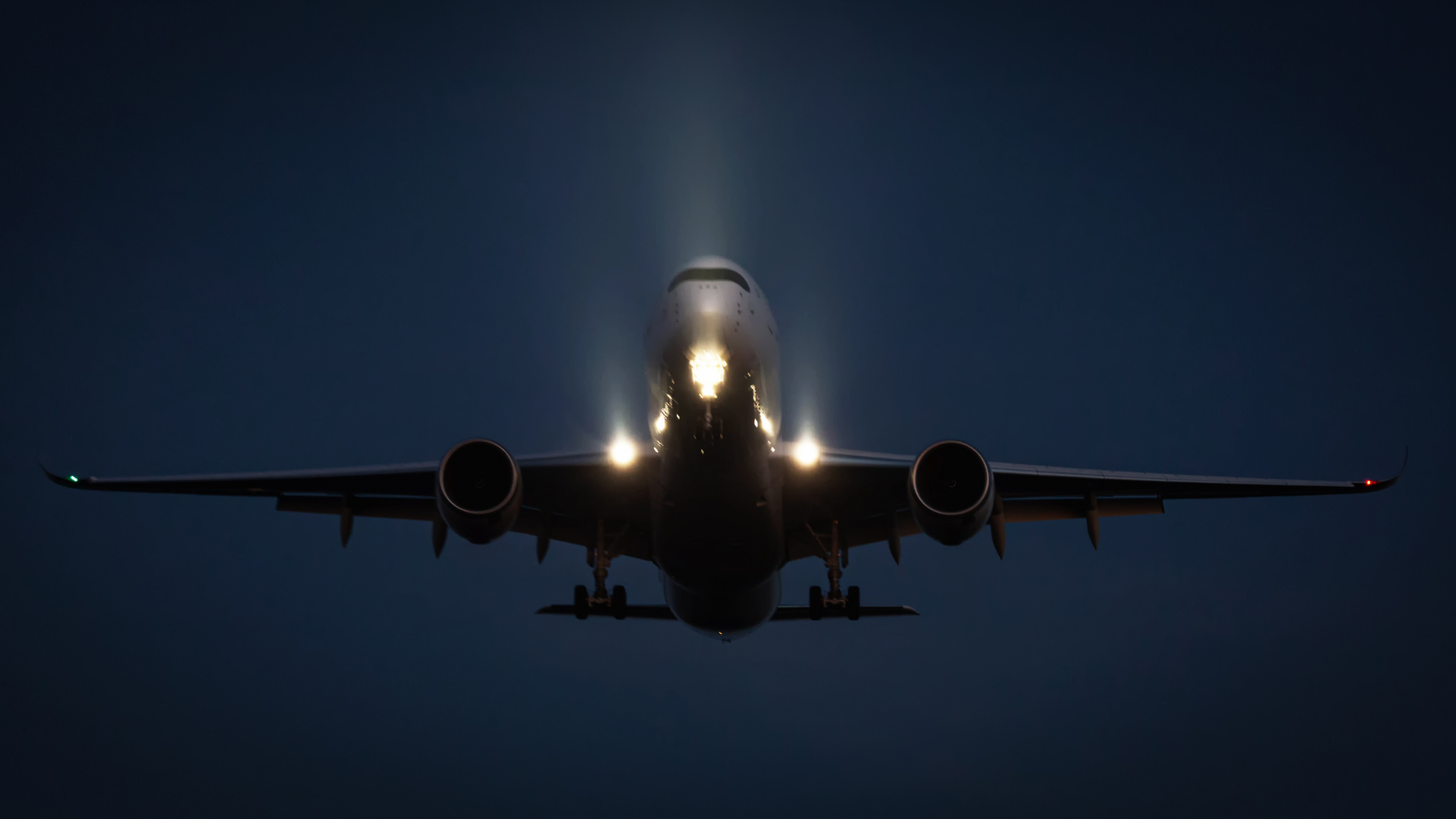 Landeanflug bei Nacht 