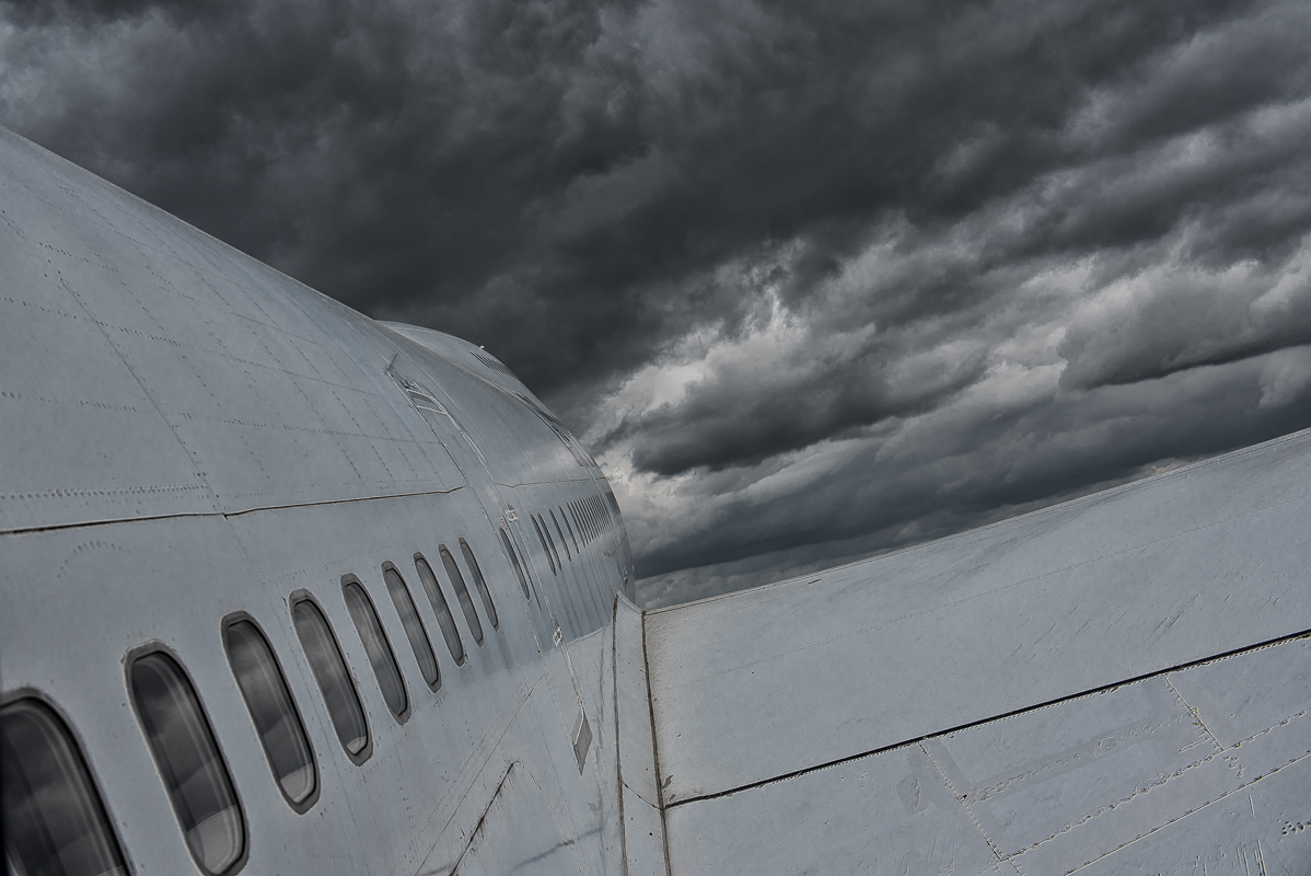 Landeanflug bei suboptimalem Wetter