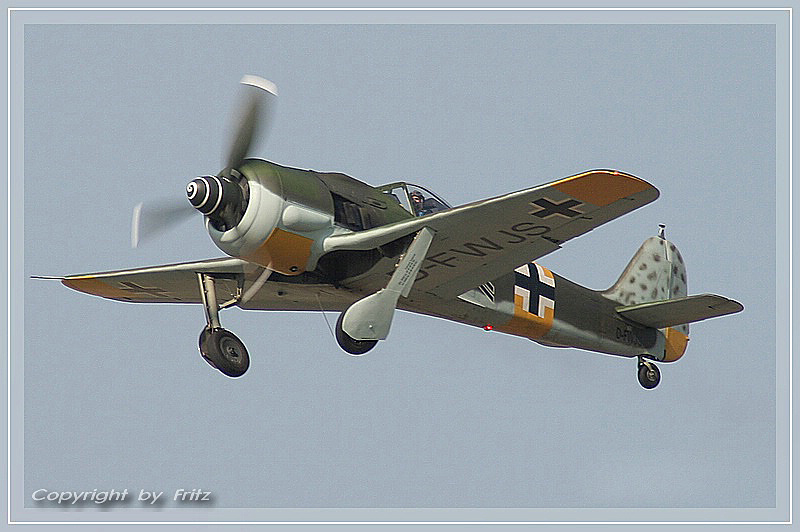 Landeanflug einer Focke-Wulf 190 in Manching