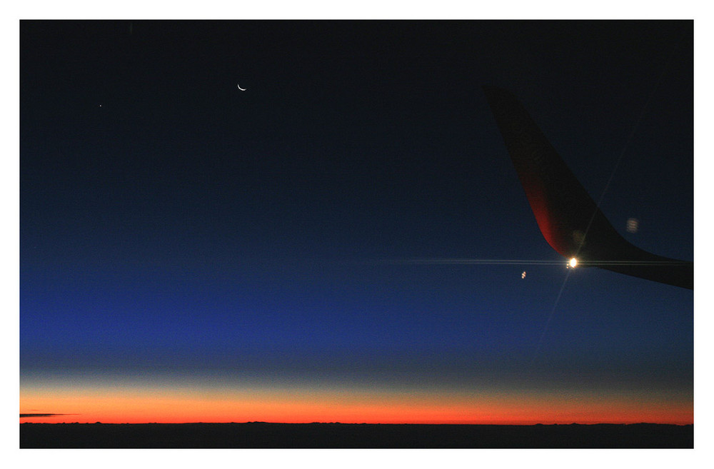 Landeanflug gegen 7.30