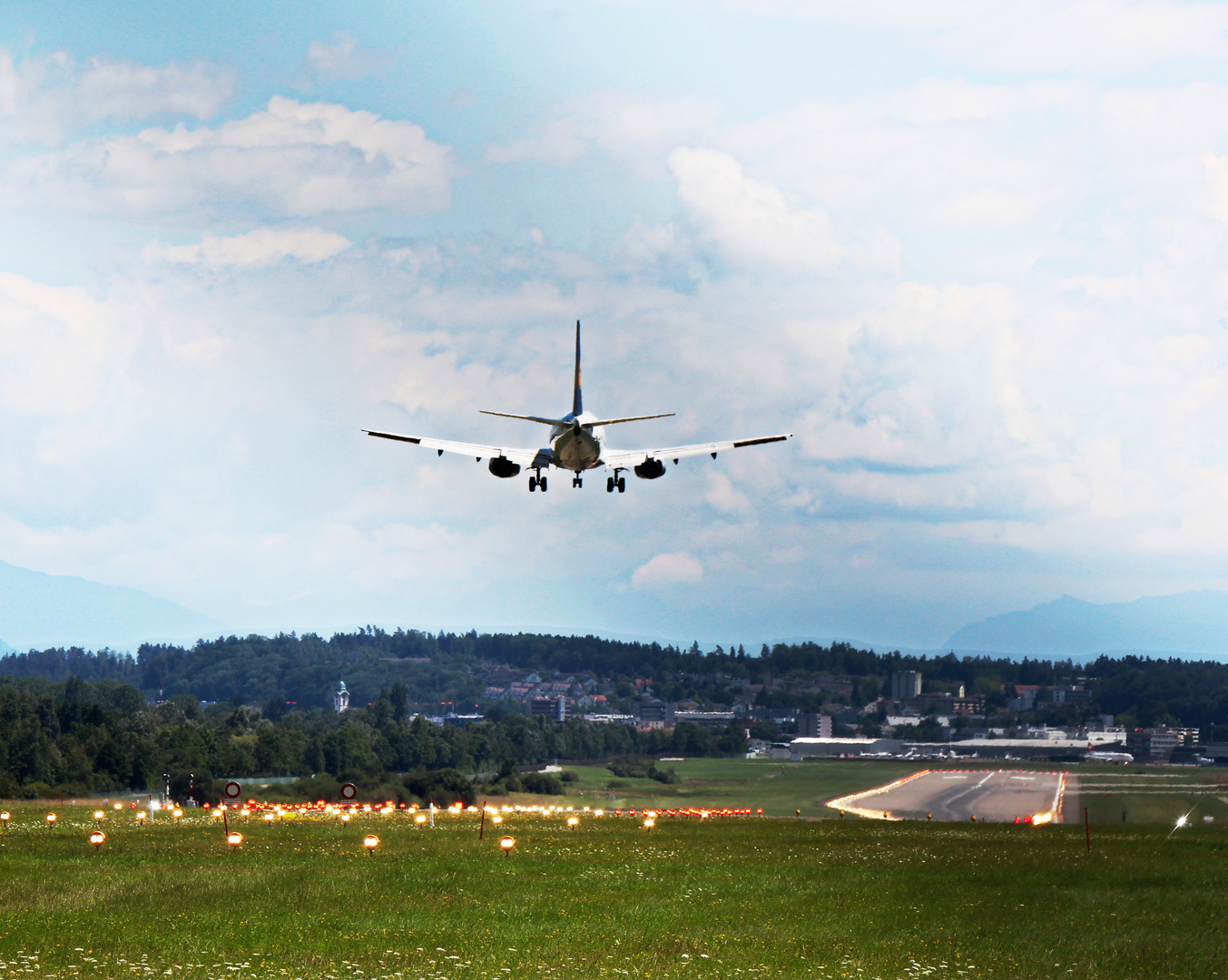 Landeanflug im Leitstrahl