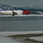 Landeanflug in Alta (Nord-Norwegen) ...