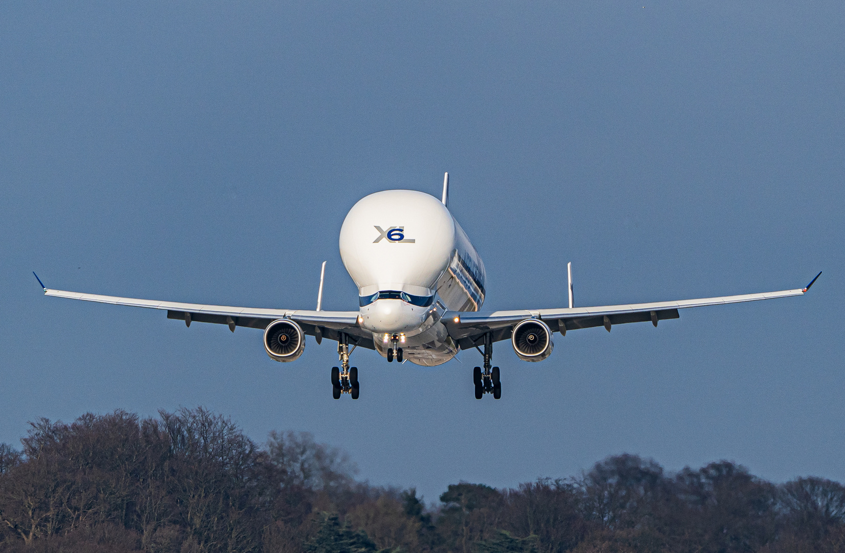 Landeanflug in Finkenwerder 