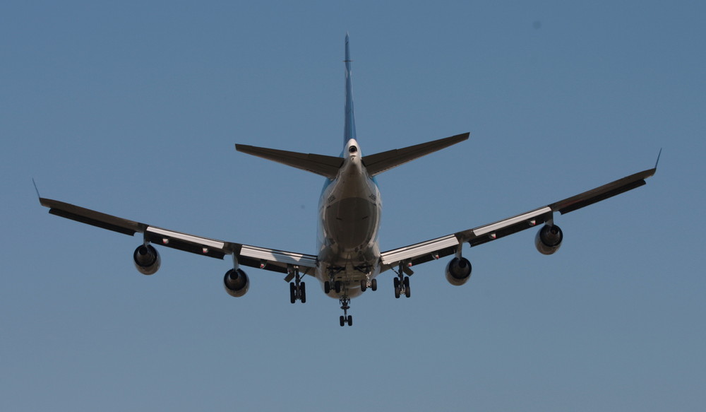 Landeanflug in Frankfurt/Main