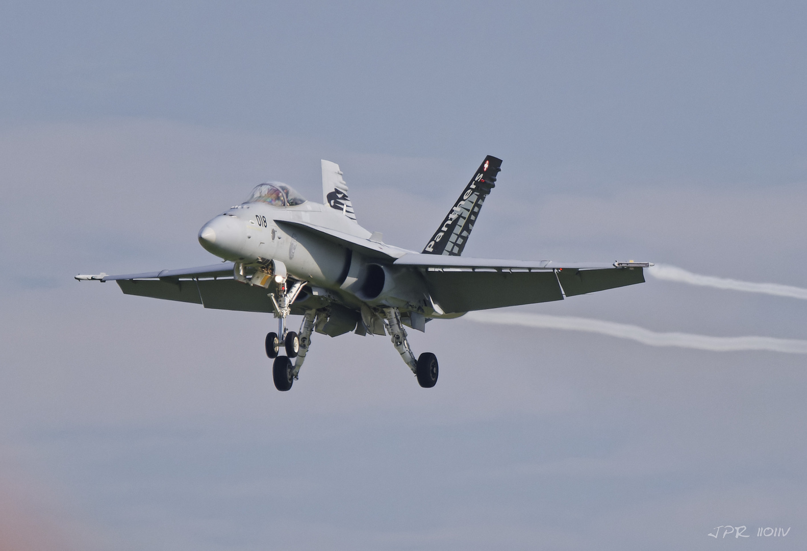 Landeanflug in Payerne