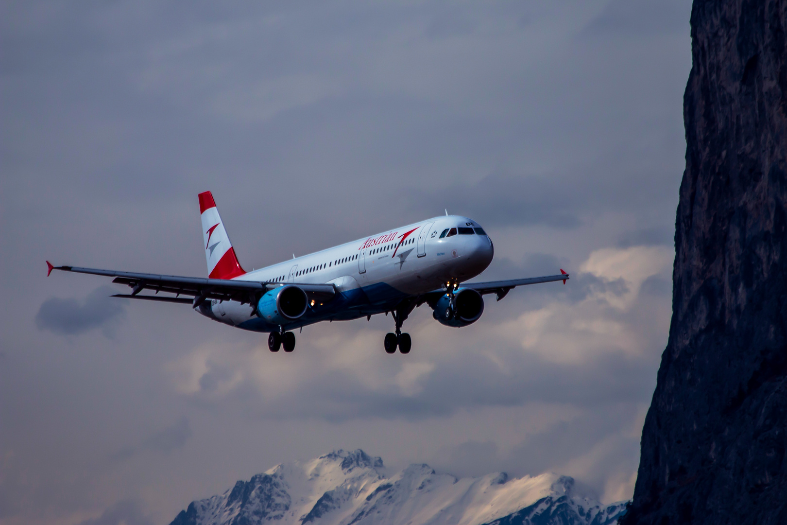 Landeanflug Innsbruck