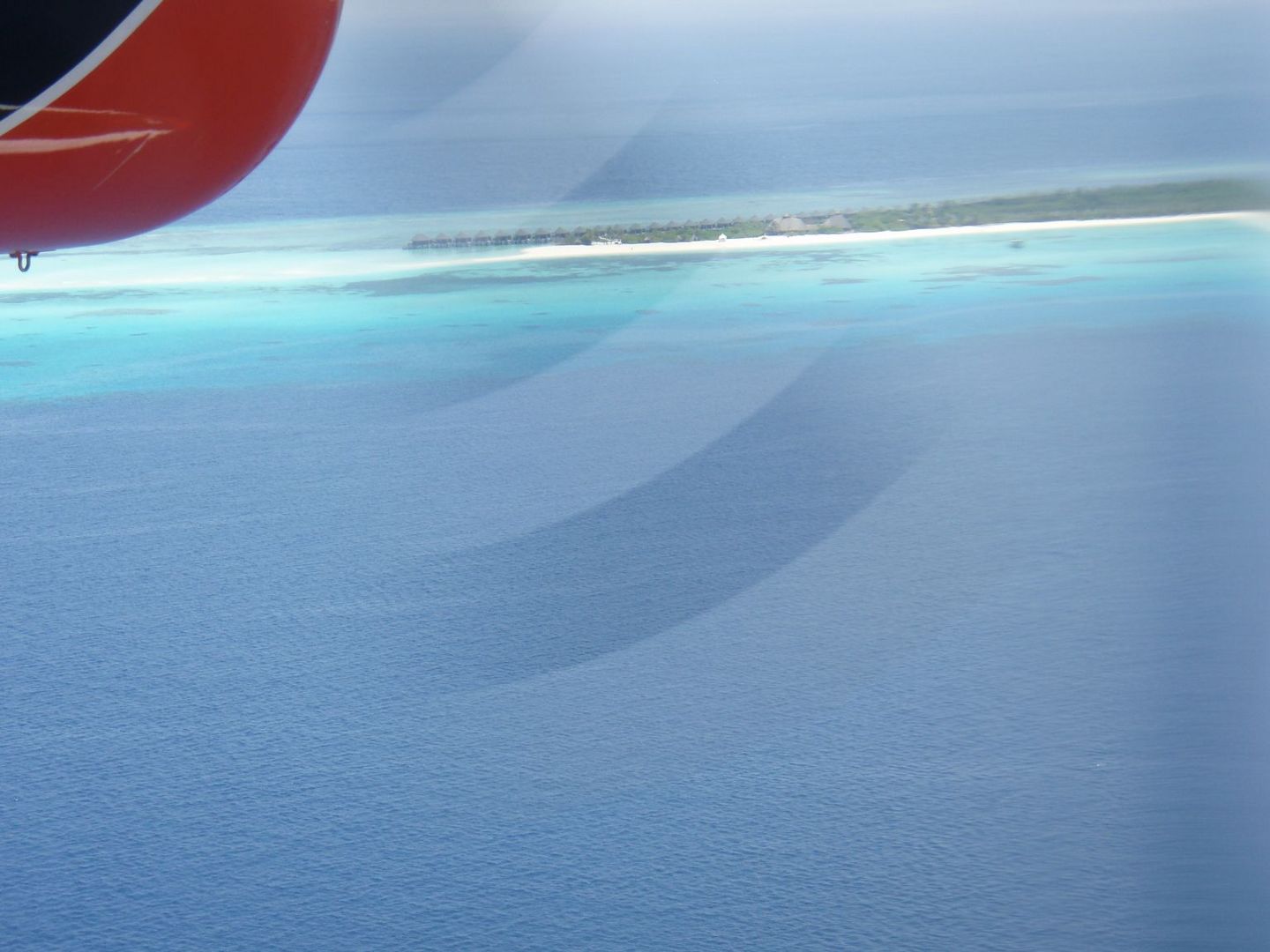 Landeanflug Kuredu (Malediven) 2008