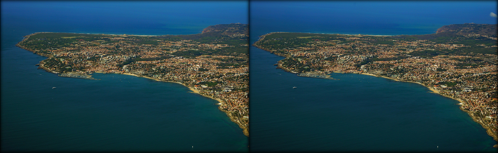 Landeanflug kurz vor Lissabon (3D-X-View)