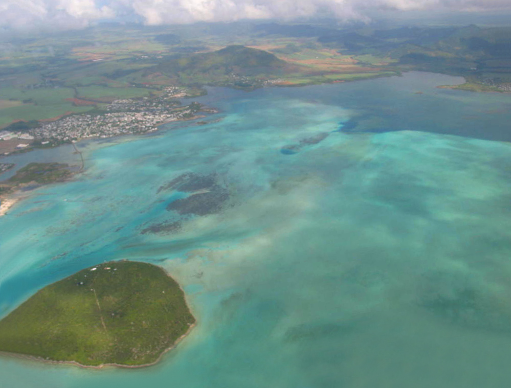 Landeanflug Mauritius