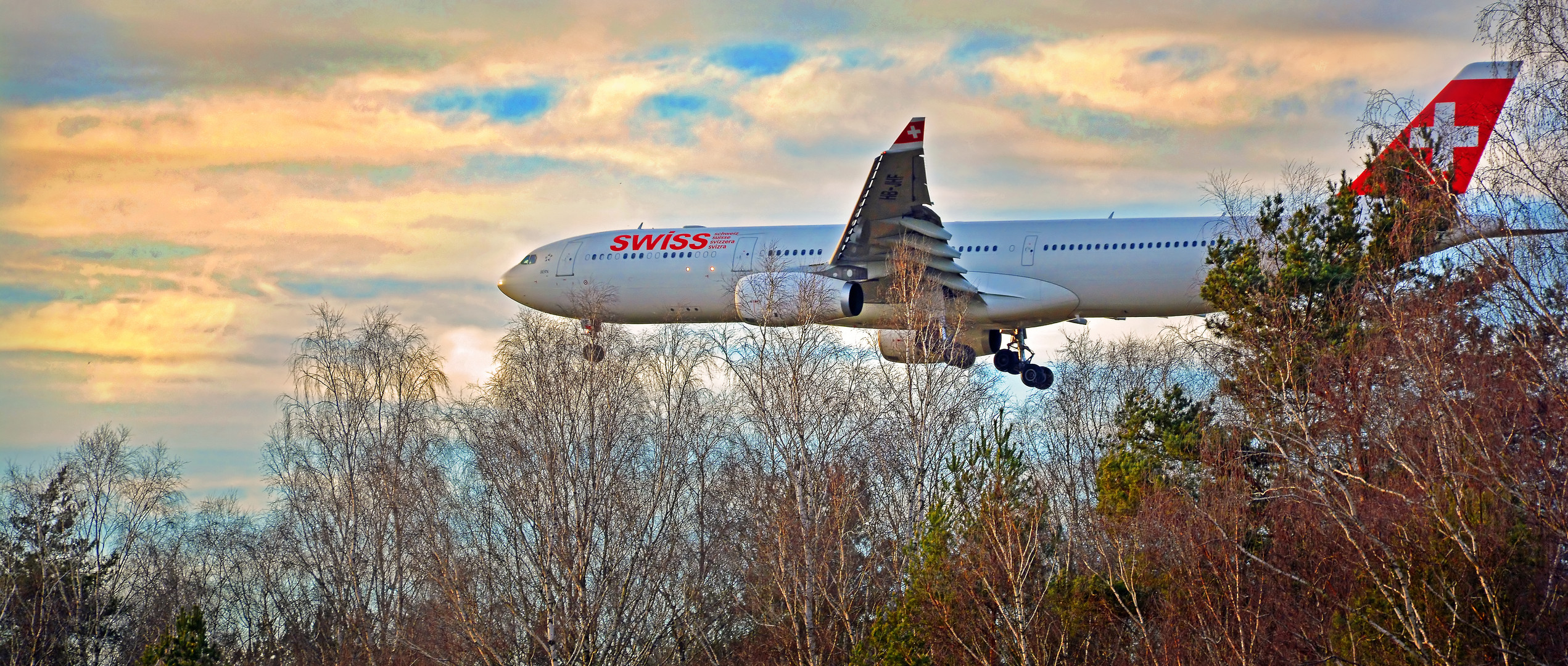 Landeanflug Parchim Swiss Air anno 2016