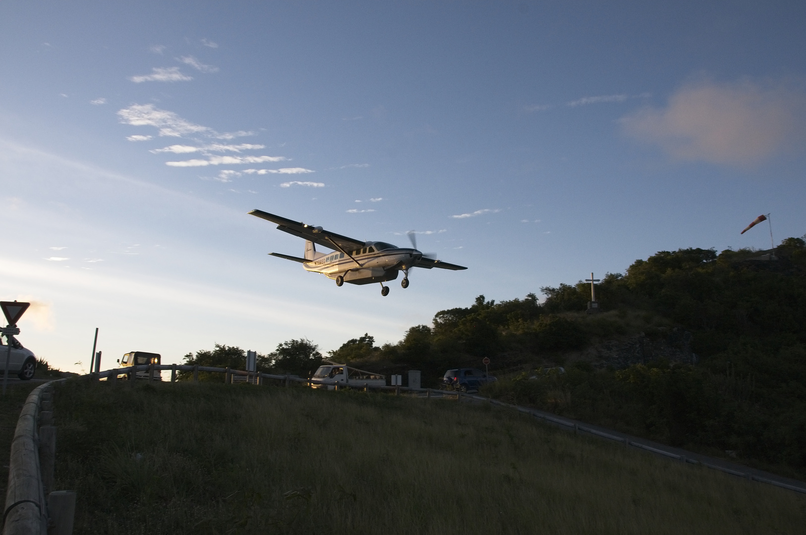 Landeanflug St. Barth