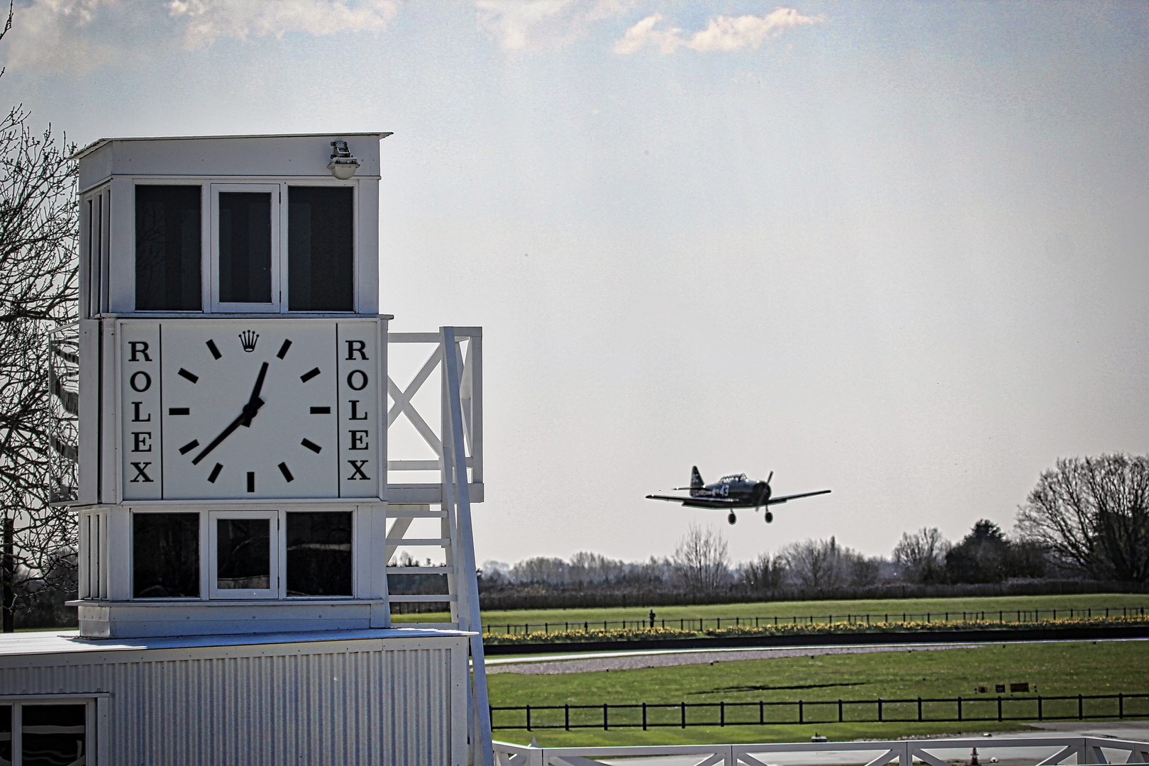 Landeanflug über Racetrack