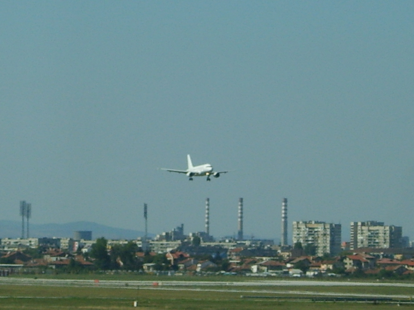 Landeanflug über Sofia