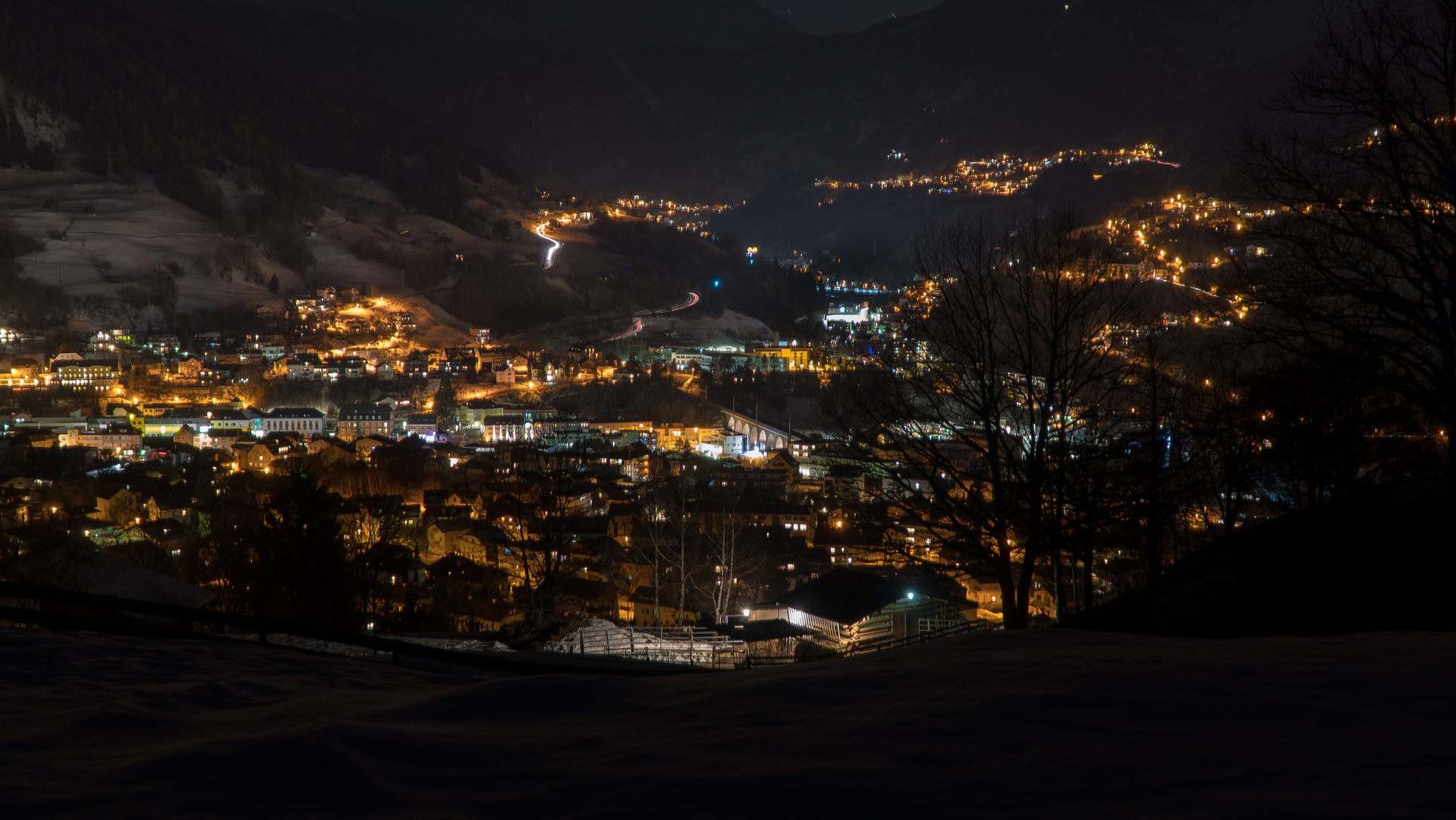 Landeck bei Nacht