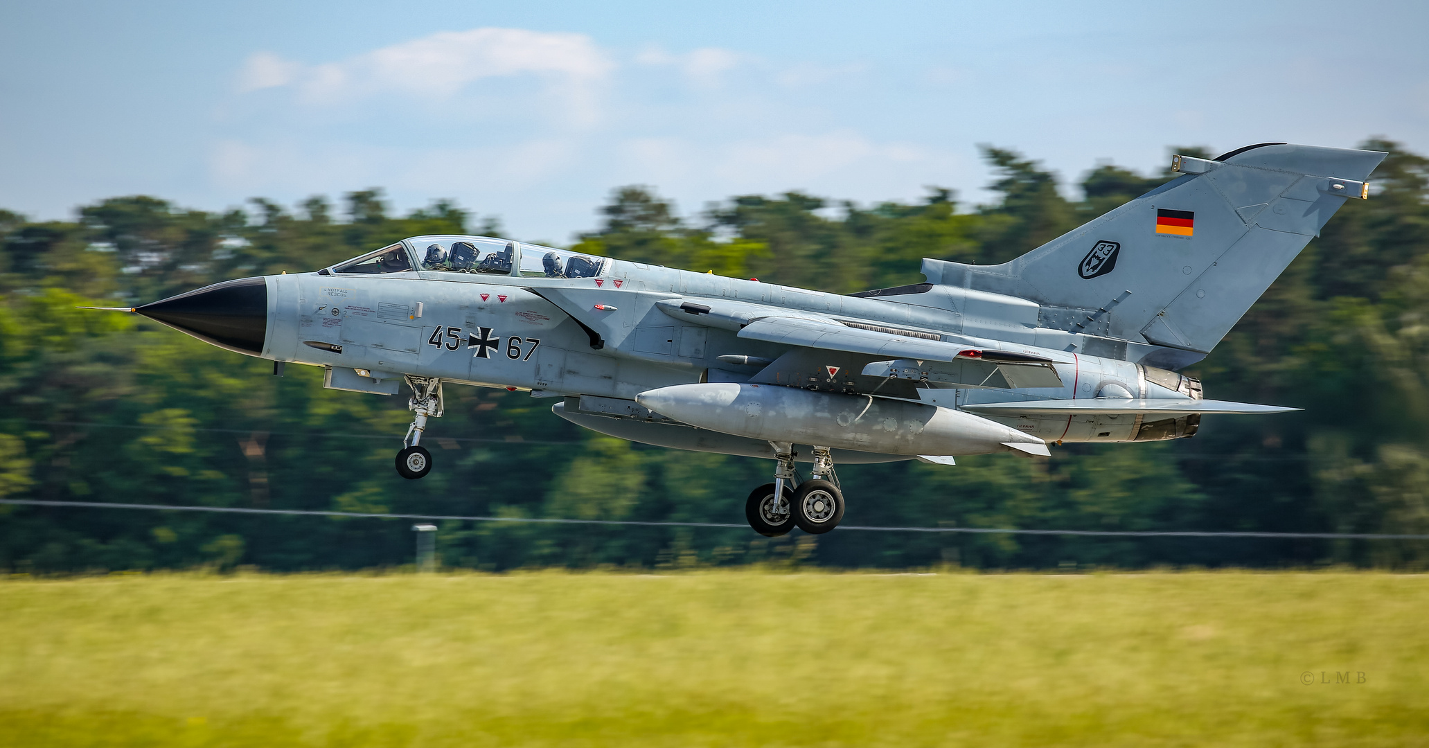 Landender Tornado der Luftwaffe