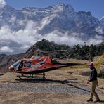 Landeplatz im Himalaya