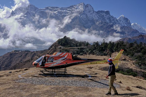 Landeplatz im Himalaya