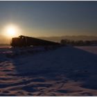 Landesbahn im Gegenlicht