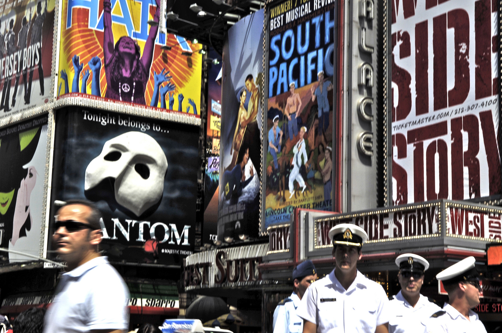 Landgang am Times Square in New York City