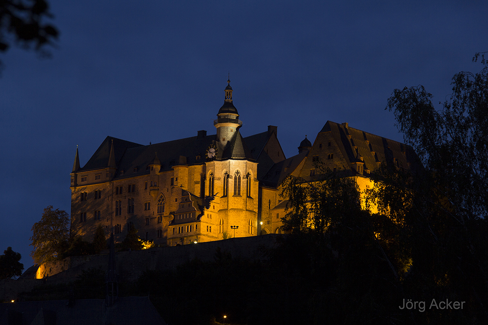 Landgrafenschloss Marburg, Blaue Stunde