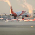 Landing over foggy Ground