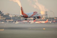 Landing over foggy Ground