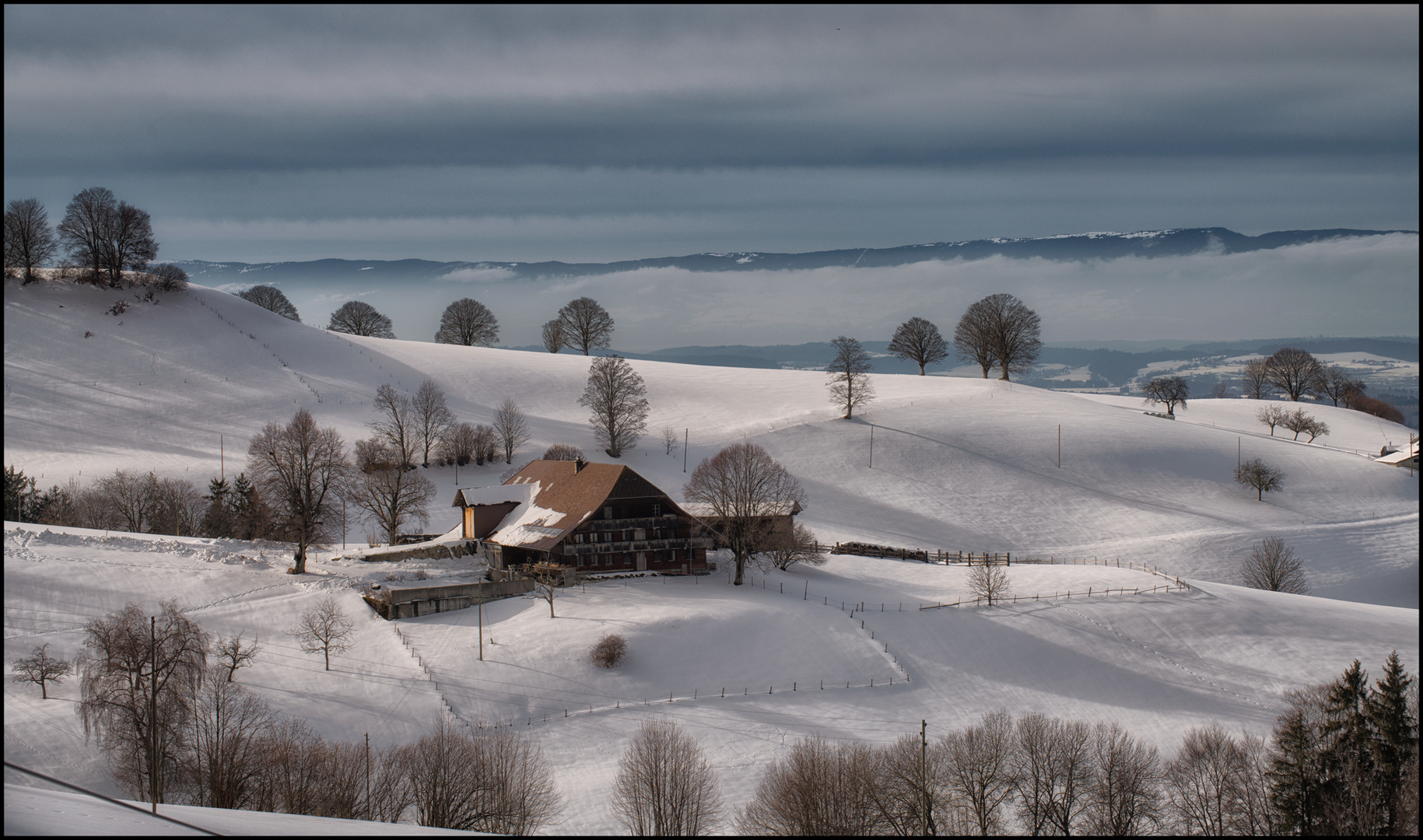 Landleben im Winter