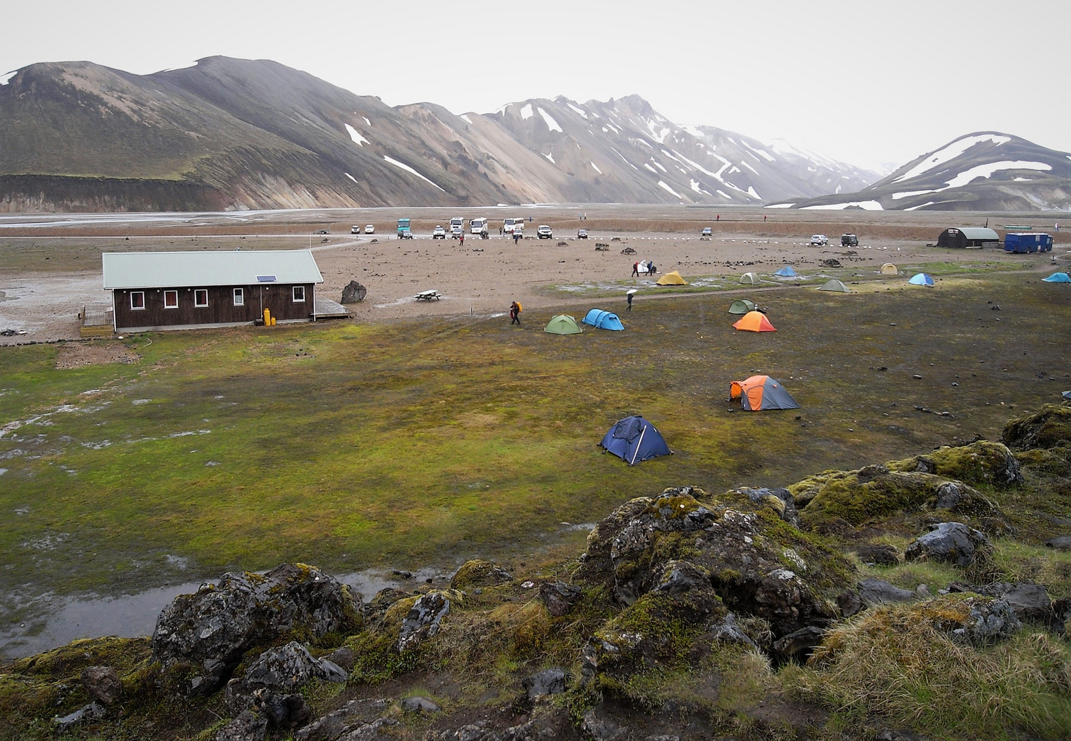 Landmannalaugar im Regen