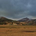 Landmannalaugar, nachts, vor dem Regen