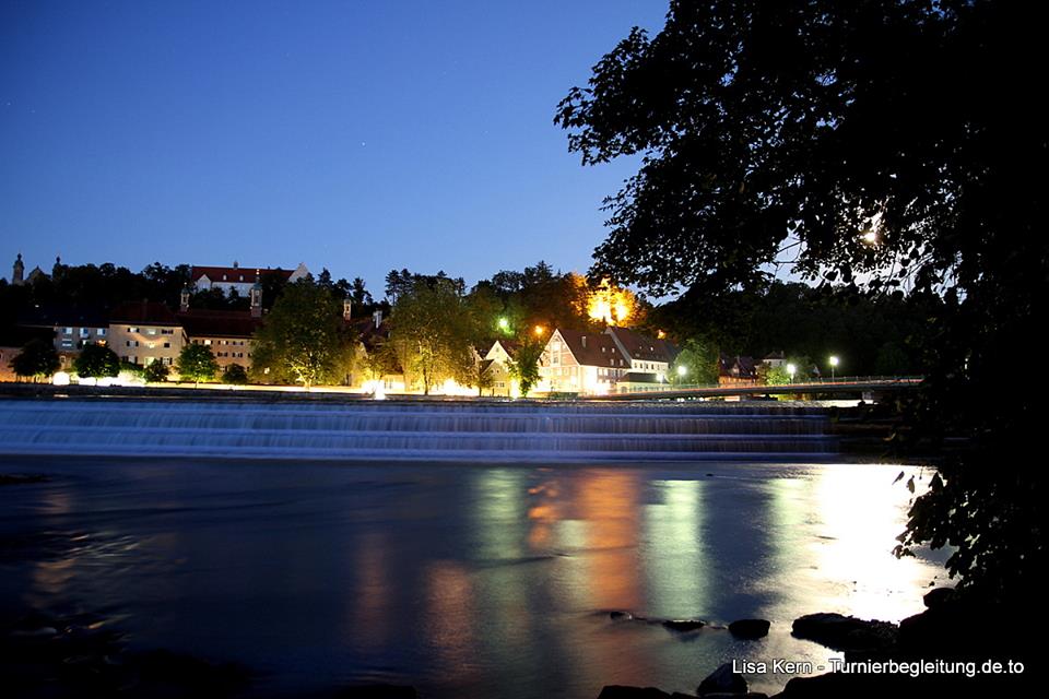 Landsberg am Lech bei Nacht