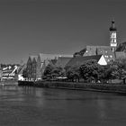 Landsberg am Lech in Schwarzweiß....