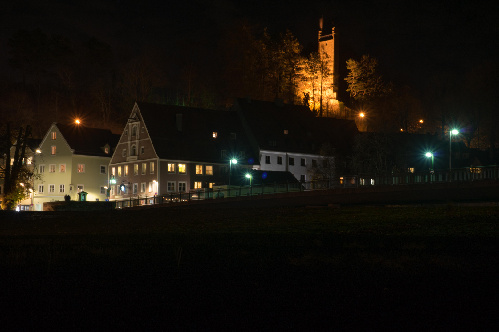 Landsberg bei Nacht