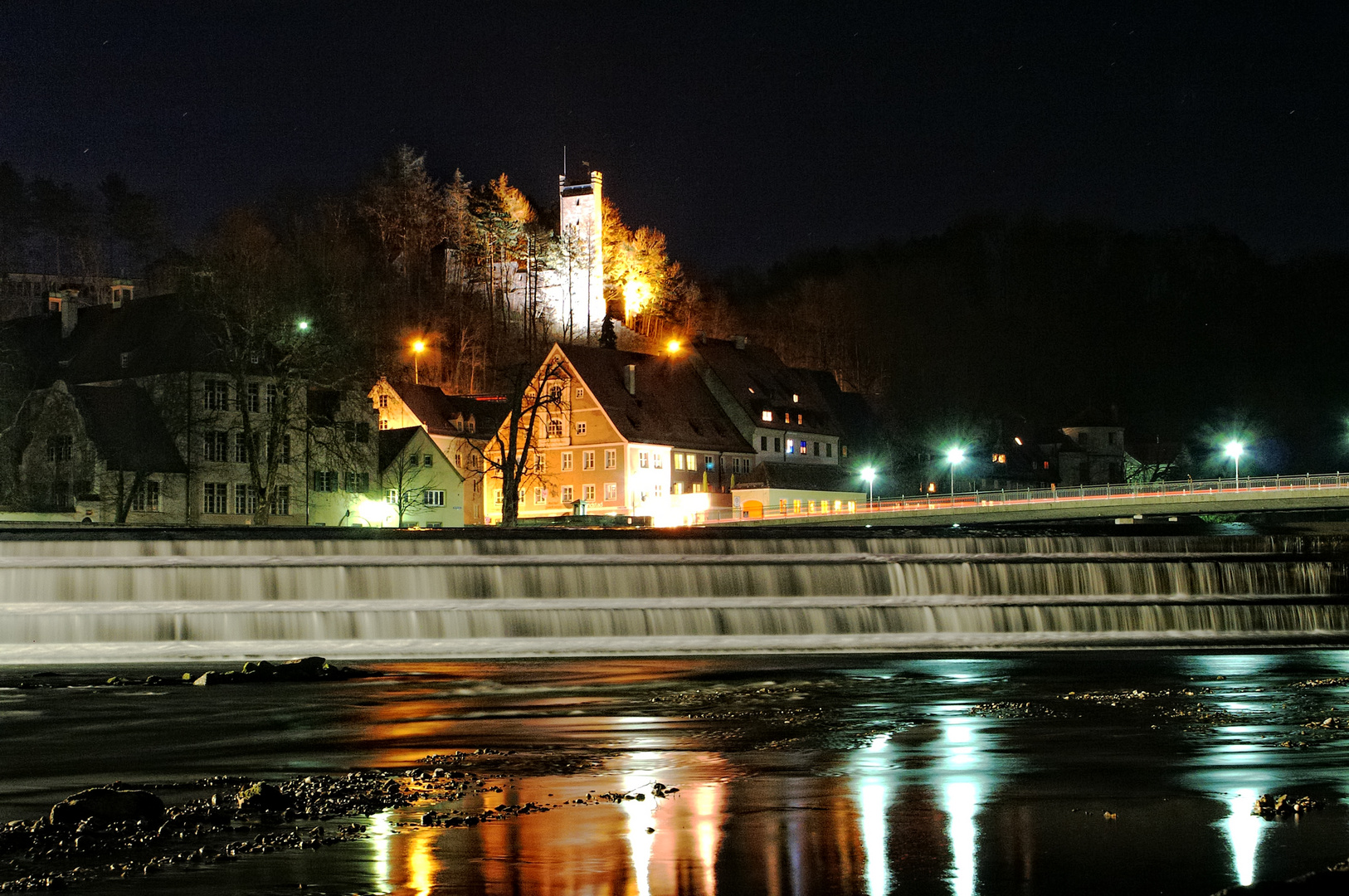 Landsberg bei Nacht