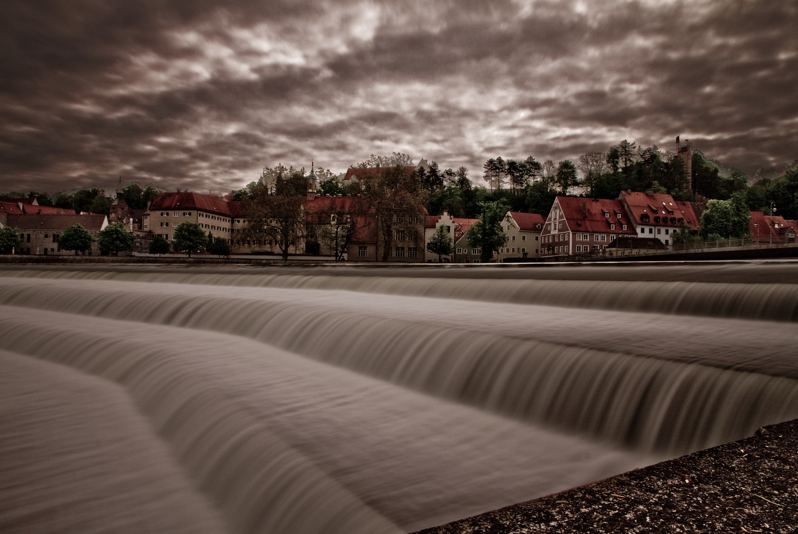 Landsberg bei schlechtem Wetter