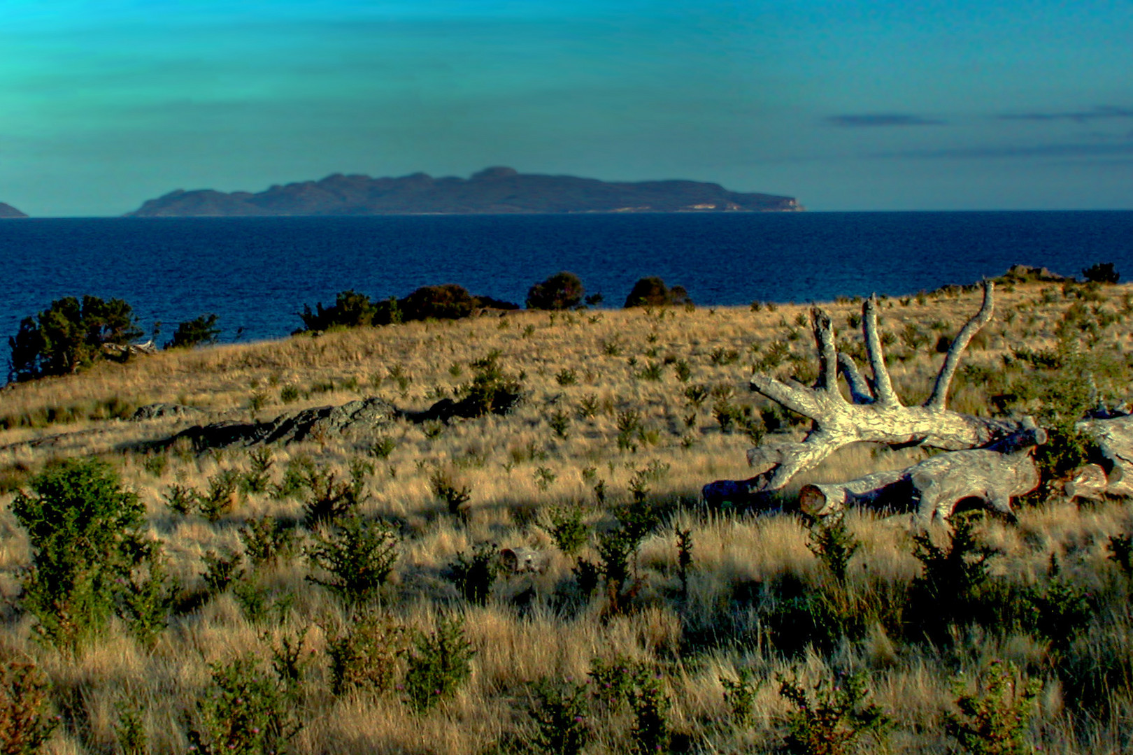 Landscape at the east coast of Tasmania