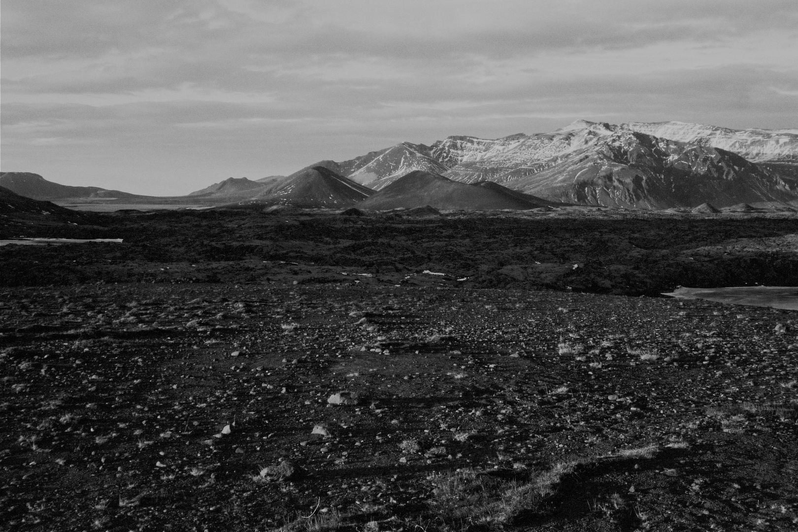 Landscape in black and white