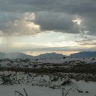 Landscape of white sands