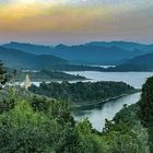 Landscape over the Khao Laem Dam