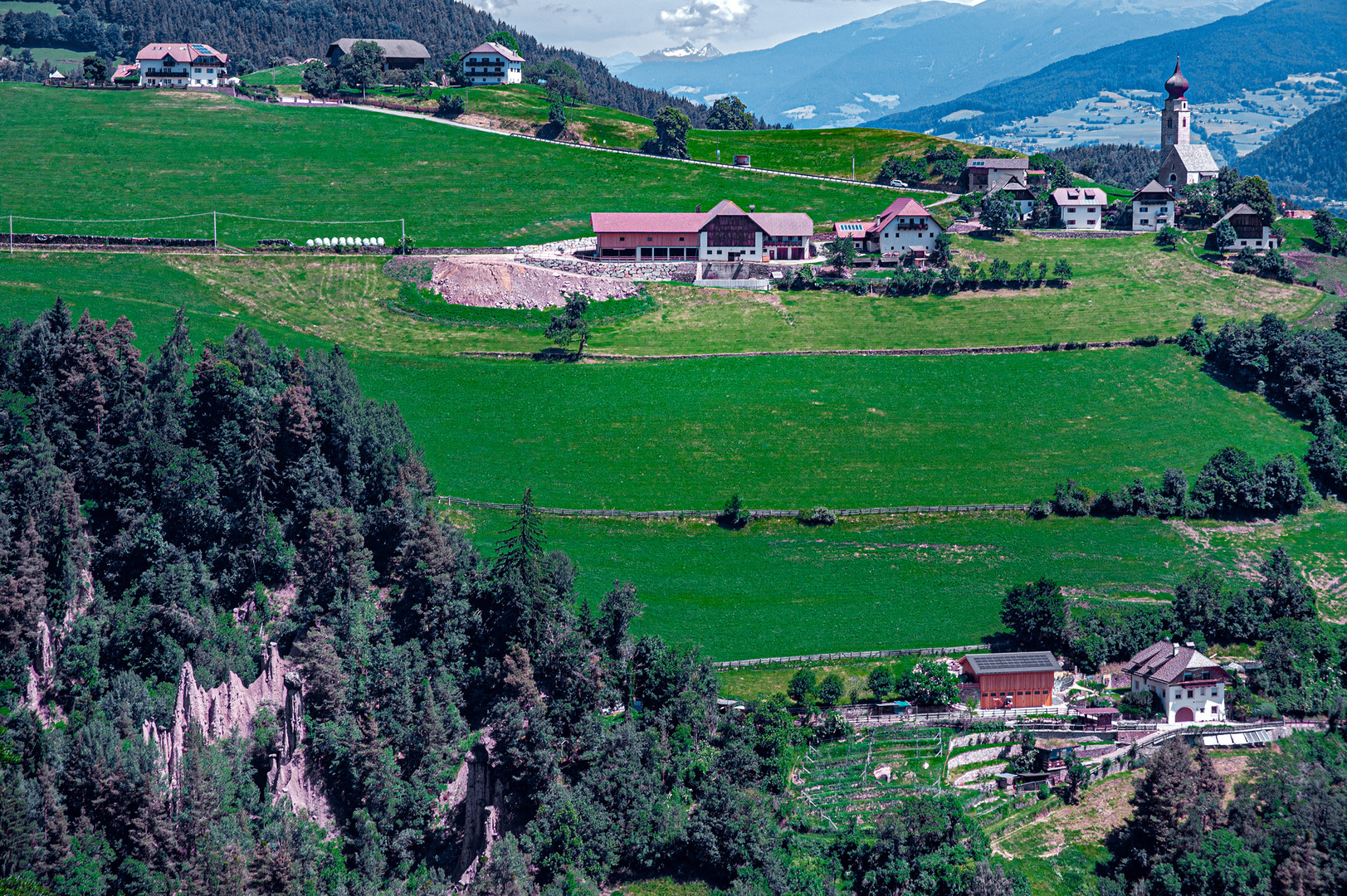 Landscape to village Longostagno