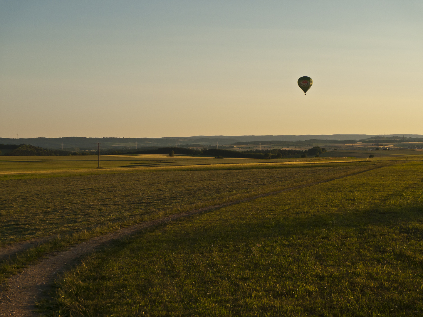 Landscape with balloon