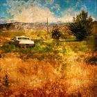 landscape with junk car ( usa handy #3 )