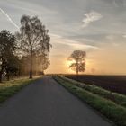 Landschaft am Herbstmorgen 